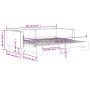 Ausziehbares Schlafsofa, taupegrauer Stoff, 90 x 200 cm von vidaXL, Betten und Lattenroste - Ref: Foro24-3196581, Preis: 249,...
