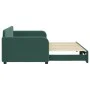 Ausziehbares Schlafsofa aus dunkelgrünem Samt, 90 x 200 cm von vidaXL, Betten und Lattenroste - Ref: Foro24-3196931, Preis: 2...
