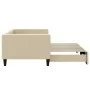 Ausziehbares Schlafsofa, cremefarbener Stoff, 90 x 200 cm von vidaXL, Betten und Lattenroste - Ref: Foro24-3196582, Preis: 24...