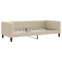 Sofá cama nido tela crema 90x200 cm de vidaXL, Camas y somieres - Ref: Foro24-3196582, Precio: 248,53 €, Descuento: %