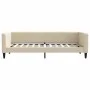 Ausziehbares Schlafsofa, cremefarbener Stoff, 90 x 200 cm von vidaXL, Betten und Lattenroste - Ref: Foro24-3196582, Preis: 24...