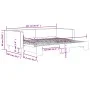 Ausziehbares Schlafsofa, cremefarbener Stoff, 90 x 200 cm von vidaXL, Betten und Lattenroste - Ref: Foro24-3196582, Preis: 24...