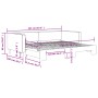 Sofá cama nido tela crema 90x200 cm de vidaXL, Camas y somieres - Ref: Foro24-3196582, Precio: 248,53 €, Descuento: %