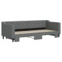 Sofá cama nido tela gris oscuro 80x200 cm de vidaXL, Camas y somieres - Ref: Foro24-3197422, Precio: 249,39 €, Descuento: %