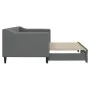 Sofá cama nido tela gris oscuro 80x200 cm de vidaXL, Camas y somieres - Ref: Foro24-3197422, Precio: 245,24 €, Descuento: %
