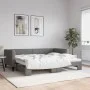 Sofá cama nido tela gris oscuro 90x200 cm de vidaXL, Camas y somieres - Ref: Foro24-3196579, Precio: 253,87 €, Descuento: %