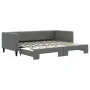 Sofá cama nido tela gris oscuro 90x200 cm de vidaXL, Camas y somieres - Ref: Foro24-3196579, Precio: 253,87 €, Descuento: %