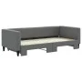 Sofá cama nido tela gris oscuro 90x200 cm de vidaXL, Camas y somieres - Ref: Foro24-3196579, Precio: 253,87 €, Descuento: %