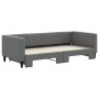 Trundle sofa bed dark gray fabric 90x200 cm by vidaXL, Beds and slatted bases - Ref: Foro24-3196579, Price: 234,03 €, Discoun...