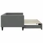 Sofá cama nido tela gris oscuro 90x200 cm de vidaXL, Camas y somieres - Ref: Foro24-3196579, Precio: 253,87 €, Descuento: %