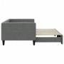 Trundle sofa bed dark gray fabric 90x200 cm by vidaXL, Beds and slatted bases - Ref: Foro24-3196579, Price: 234,03 €, Discoun...