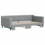 Ausziehbares Schlafsofa aus hellgrauem Stoff, 100 x 200 cm von vidaXL, Betten und Lattenroste - Ref: Foro24-3197431, Preis: 2...