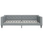 Trundle sofa bed light gray fabric 100x200 cm by vidaXL, Beds and slatted bases - Ref: Foro24-3197431, Price: 265,58 €, Disco...
