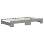 Trundle sofa bed light gray fabric 100x200 cm by vidaXL, Beds and slatted bases - Ref: Foro24-3197431, Price: 265,58 €, Disco...