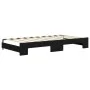 Sofá cama nido terciopelo negro 90x190 cm de vidaXL, Camas y somieres - Ref: Foro24-3196944, Precio: 245,09 €, Descuento: %