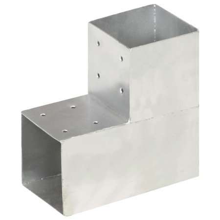 Conector de postes en forma de L metal galvanizado 101x101 mm en Postes de cerca | Comprar online en Foro24