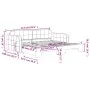 Sofá cama nido terciopelo negro 90x190 cm de vidaXL, Camas y somieres - Ref: Foro24-3196944, Precio: 245,09 €, Descuento: %