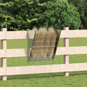 Comedero para Heno Colgante Plateado 61 x 33 x 66 cm