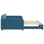 Sofá cama nido terciopelo azul 100x200 cm de vidaXL, Camas y somieres - Ref: Foro24-3196935, Precio: 265,22 €, Descuento: %