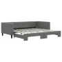 Ausziehbares Schlafsofa aus dunkelgrauem Stoff, 100 x 200 cm von vidaXL, Betten und Lattenroste - Ref: Foro24-3196584, Preis:...