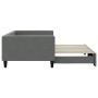 Trundle sofa bed dark gray fabric 100x200 cm by vidaXL, Beds and slatted bases - Ref: Foro24-3196584, Price: 217,74 €, Discou...