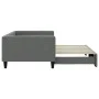 Trundle sofa bed dark gray fabric 100x200 cm by vidaXL, Beds and slatted bases - Ref: Foro24-3196584, Price: 258,12 €, Discou...