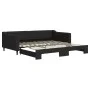 Trundle sofa bed black fabric 100x200 cm by vidaXL, Beds and slatted bases - Ref: Foro24-3197433, Price: 259,05 €, Discount: %