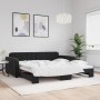 Black velvet trundle sofa bed 100x200 cm by vidaXL, Beds and slatted bases - Ref: Foro24-3196940, Price: 277,26 €, Discount: %