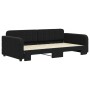 Black velvet trundle sofa bed 100x200 cm by vidaXL, Beds and slatted bases - Ref: Foro24-3196940, Price: 277,26 €, Discount: %