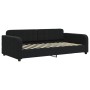 Black velvet trundle sofa bed 100x200 cm by vidaXL, Beds and slatted bases - Ref: Foro24-3196940, Price: 277,26 €, Discount: %