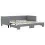 Sofá cama nido tela gris claro 100x200 cm de vidaXL, Camas y somieres - Ref: Foro24-3196583, Precio: 257,92 €, Descuento: %