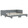 Sofá cama nido tela gris claro 100x200 cm de vidaXL, Camas y somieres - Ref: Foro24-3196583, Precio: 217,96 €, Descuento: %