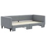 Sofá cama nido tela gris claro 100x200 cm de vidaXL, Camas y somieres - Ref: Foro24-3196583, Precio: 217,96 €, Descuento: %