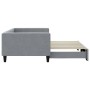 Sofá cama nido tela gris claro 100x200 cm de vidaXL, Camas y somieres - Ref: Foro24-3196583, Precio: 217,96 €, Descuento: %