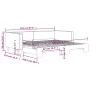 Sofá cama nido tela gris claro 100x200 cm de vidaXL, Camas y somieres - Ref: Foro24-3196583, Precio: 257,92 €, Descuento: %