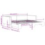 Sofá cama nido tela gris claro 100x200 cm de vidaXL, Camas y somieres - Ref: Foro24-3196583, Precio: 217,96 €, Descuento: %
