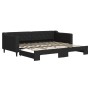 Sofá cama nido tela negro 90x200 cm de vidaXL, Camas y somieres - Ref: Foro24-3197428, Precio: 254,14 €, Descuento: %