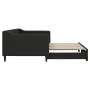 Sofá cama nido tela negro 90x200 cm de vidaXL, Camas y somieres - Ref: Foro24-3197428, Precio: 254,14 €, Descuento: %