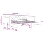 Sofá cama nido tela negro 90x200 cm de vidaXL, Camas y somieres - Ref: Foro24-3197428, Precio: 254,14 €, Descuento: %