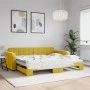 Ausziehbares Schlafsofa aus gelbem Samt, 90 x 200 cm von vidaXL, Betten und Lattenroste - Ref: Foro24-3196934, Preis: 248,53 ...