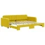 Ausziehbares Schlafsofa aus gelbem Samt, 90 x 200 cm von vidaXL, Betten und Lattenroste - Ref: Foro24-3196934, Preis: 248,53 ...