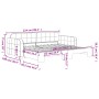 Ausziehbares Schlafsofa aus gelbem Samt, 90 x 200 cm von vidaXL, Betten und Lattenroste - Ref: Foro24-3196934, Preis: 256,65 ...