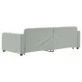 Light gray velvet trundle sofa bed 90x200 cm by vidaXL, Beds and slatted bases - Ref: Foro24-3196929, Price: 256,35 €, Discou...