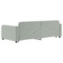Sofá cama nido terciopelo gris claro 90x200 cm de vidaXL, Camas y somieres - Ref: Foro24-3196929, Precio: 256,45 €, Descuento: %