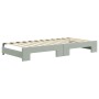 Sofá cama nido terciopelo gris claro 90x200 cm de vidaXL, Camas y somieres - Ref: Foro24-3196929, Precio: 256,45 €, Descuento: %
