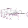 Light gray velvet trundle sofa bed 90x200 cm by vidaXL, Beds and slatted bases - Ref: Foro24-3196929, Price: 256,35 €, Discou...