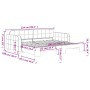 Sofá cama nido terciopelo gris claro 90x200 cm de vidaXL, Camas y somieres - Ref: Foro24-3196929, Precio: 256,45 €, Descuento: %