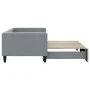 Trundle sofa bed light gray fabric 90x190 cm by vidaXL, Beds and slatted bases - Ref: Foro24-3196588, Price: 262,86 €, Discou...
