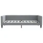 Trundle sofa bed light gray fabric 90x190 cm by vidaXL, Beds and slatted bases - Ref: Foro24-3196588, Price: 262,86 €, Discou...