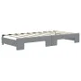 Trundle sofa bed light gray fabric 90x190 cm by vidaXL, Beds and slatted bases - Ref: Foro24-3196588, Price: 262,86 €, Discou...